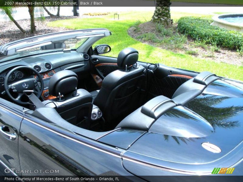 Black / Black 2007 Mercedes-Benz CLK 350 Cabriolet