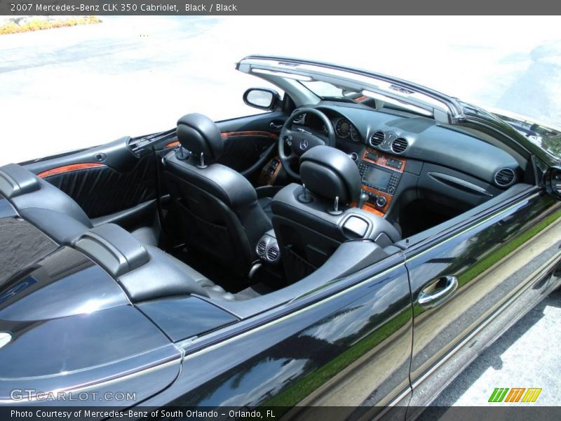 Black / Black 2007 Mercedes-Benz CLK 350 Cabriolet