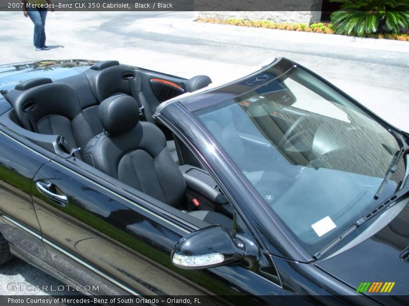 Black / Black 2007 Mercedes-Benz CLK 350 Cabriolet