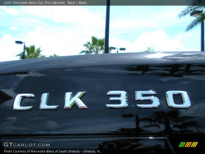 Black / Black 2007 Mercedes-Benz CLK 350 Cabriolet