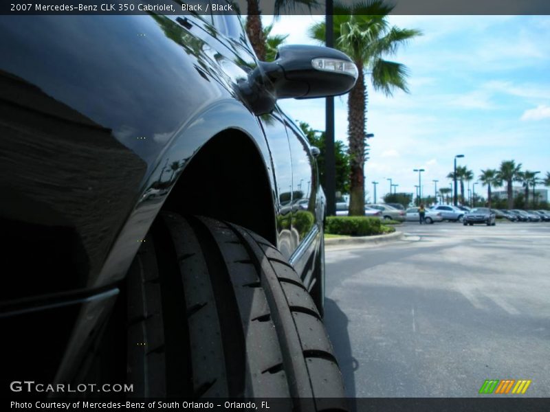 Black / Black 2007 Mercedes-Benz CLK 350 Cabriolet