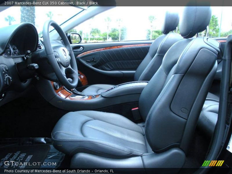Black / Black 2007 Mercedes-Benz CLK 350 Cabriolet