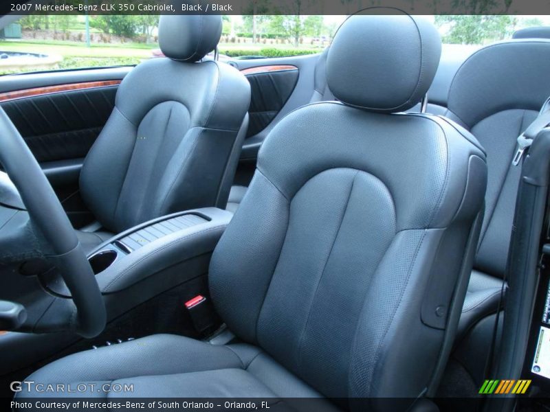 Black / Black 2007 Mercedes-Benz CLK 350 Cabriolet