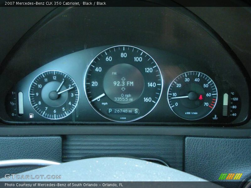 Black / Black 2007 Mercedes-Benz CLK 350 Cabriolet