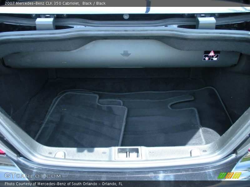 Black / Black 2007 Mercedes-Benz CLK 350 Cabriolet