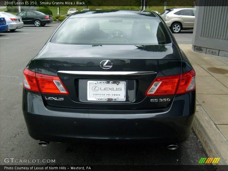 Smoky Granite Mica / Black 2008 Lexus ES 350