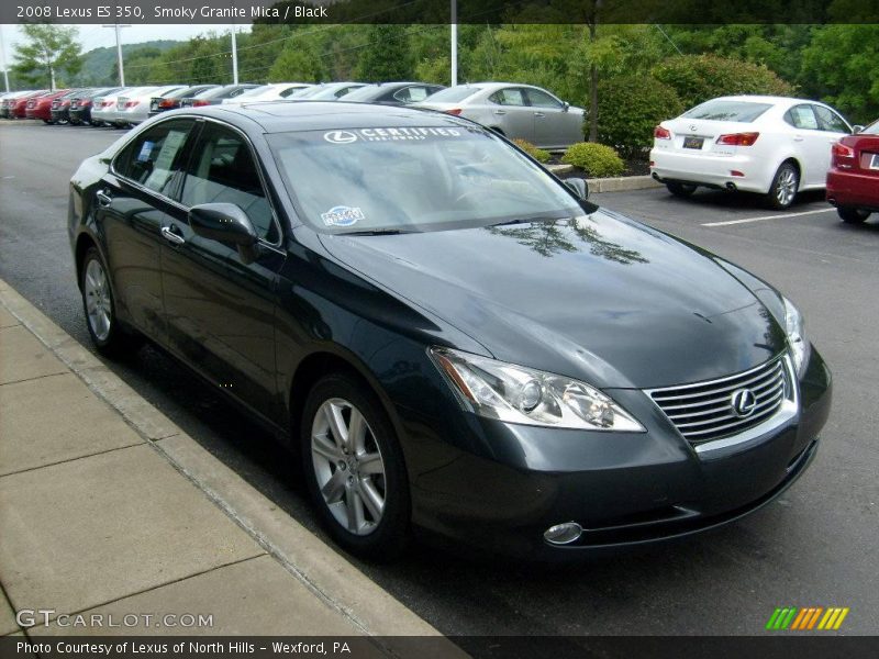 Smoky Granite Mica / Black 2008 Lexus ES 350