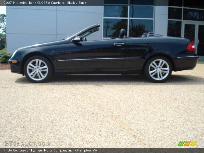 Black / Black 2007 Mercedes-Benz CLK 350 Cabriolet