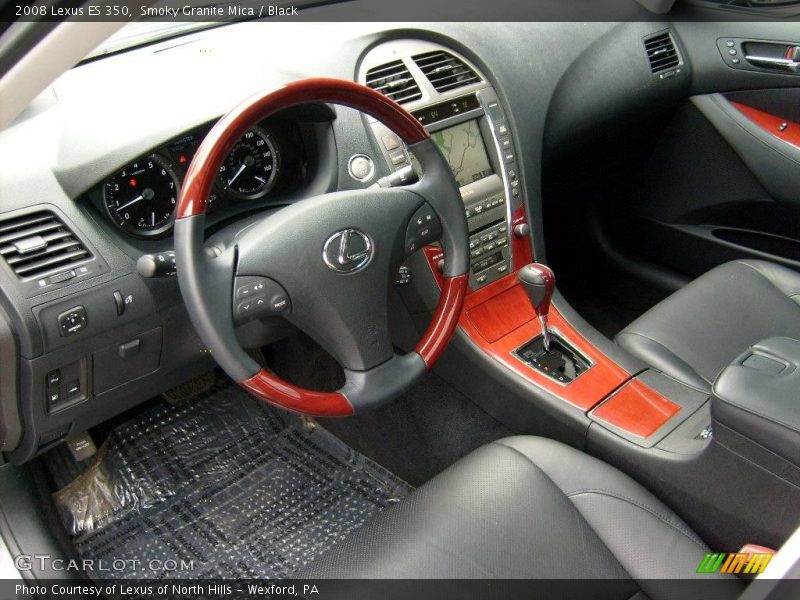 Smoky Granite Mica / Black 2008 Lexus ES 350
