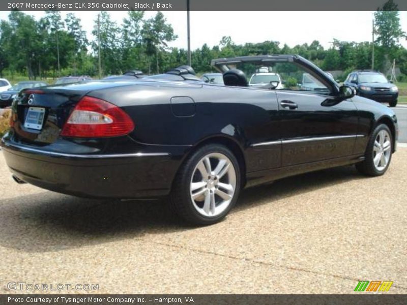 Black / Black 2007 Mercedes-Benz CLK 350 Cabriolet