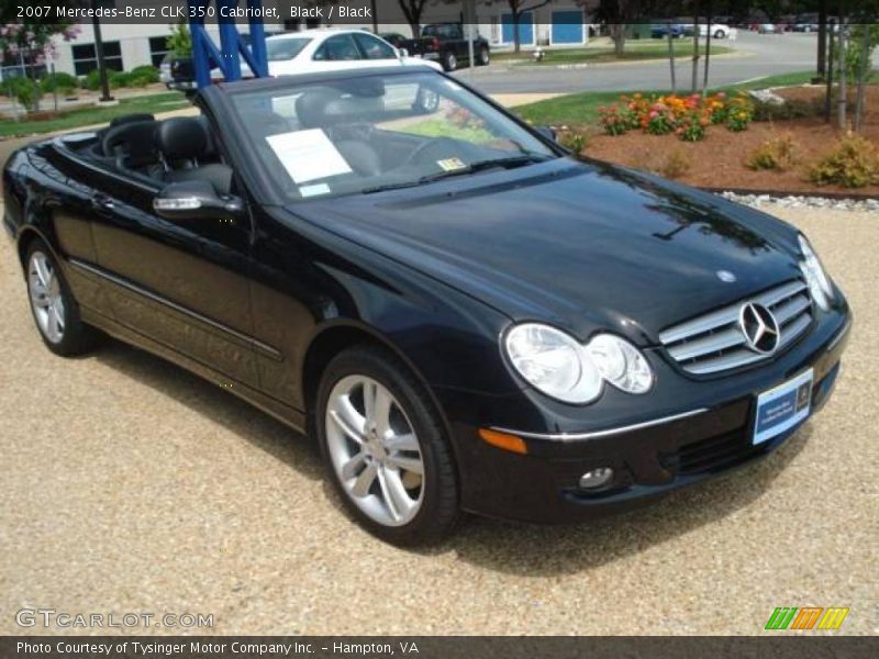 Black / Black 2007 Mercedes-Benz CLK 350 Cabriolet