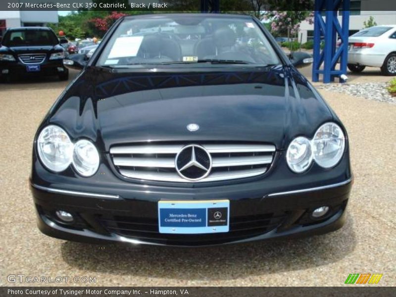 Black / Black 2007 Mercedes-Benz CLK 350 Cabriolet