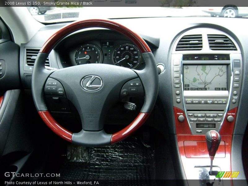Smoky Granite Mica / Black 2008 Lexus ES 350