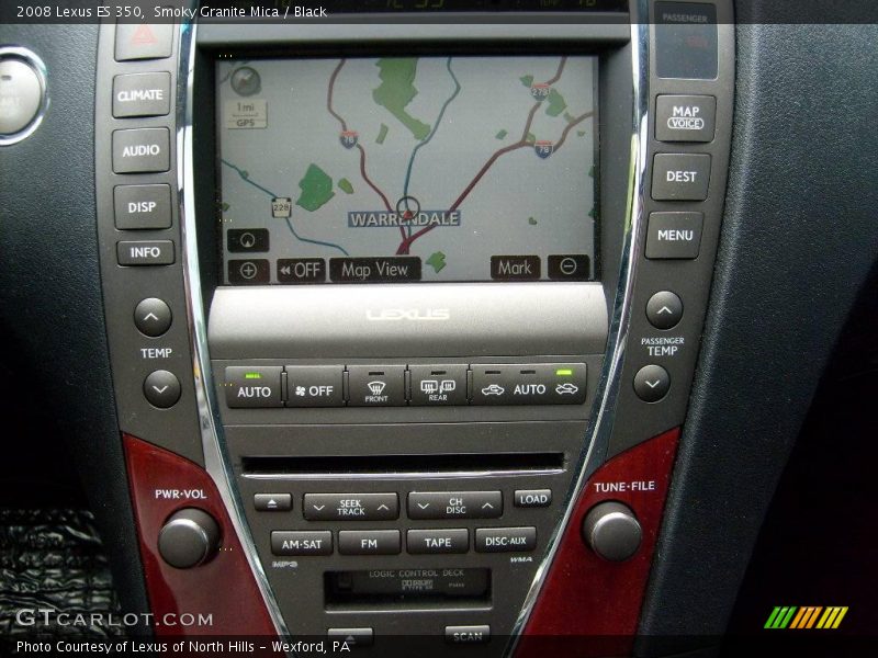 Smoky Granite Mica / Black 2008 Lexus ES 350