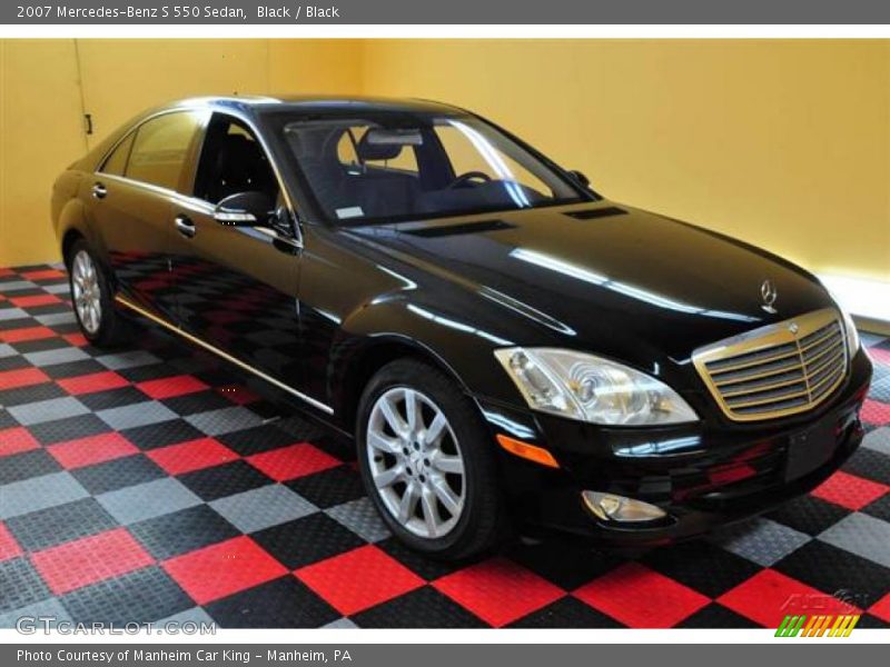 Black / Black 2007 Mercedes-Benz S 550 Sedan