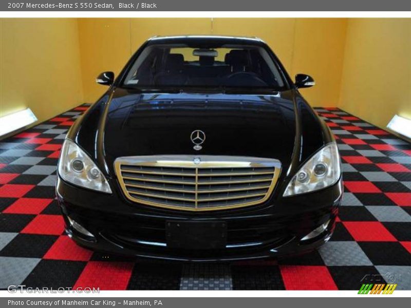 Black / Black 2007 Mercedes-Benz S 550 Sedan