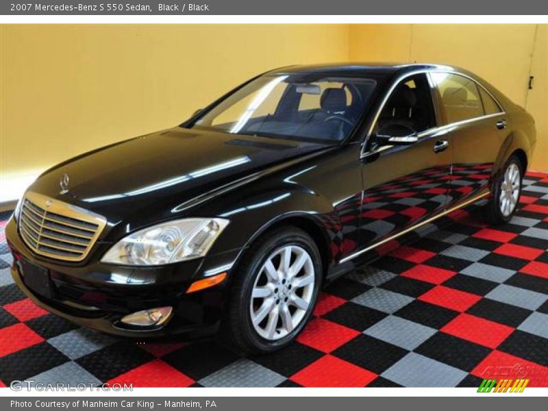 Black / Black 2007 Mercedes-Benz S 550 Sedan