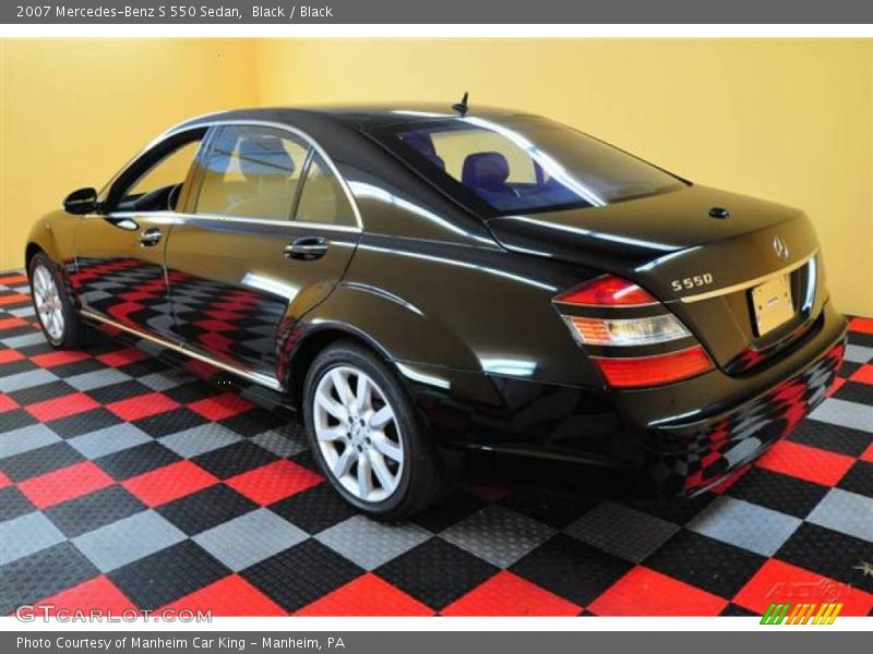 Black / Black 2007 Mercedes-Benz S 550 Sedan