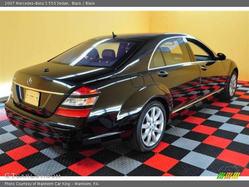 Black / Black 2007 Mercedes-Benz S 550 Sedan