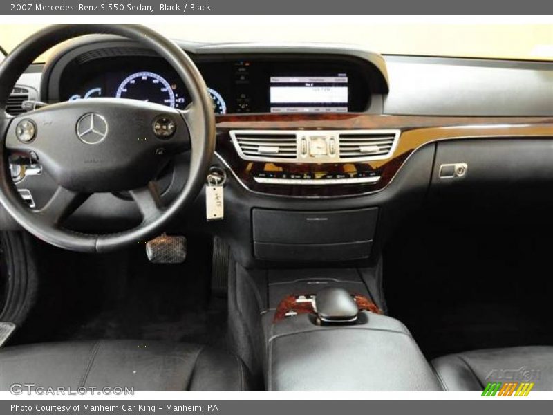Black / Black 2007 Mercedes-Benz S 550 Sedan