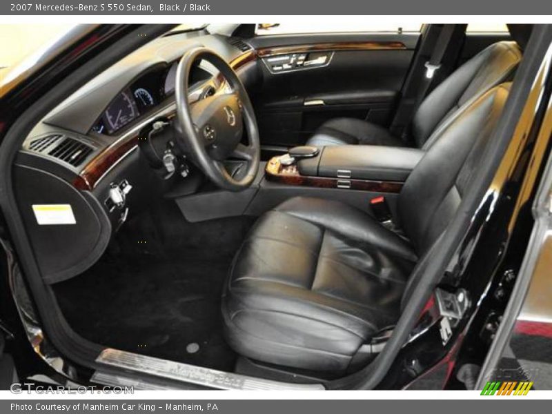 Black / Black 2007 Mercedes-Benz S 550 Sedan