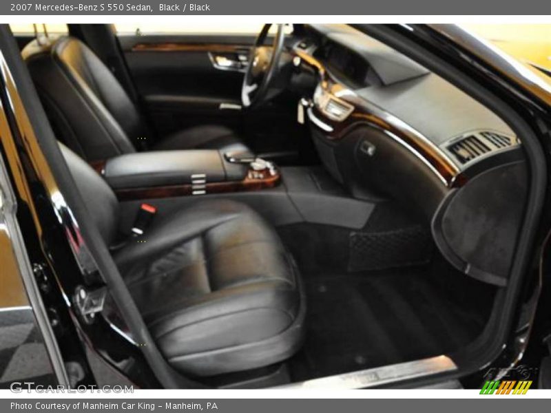 Black / Black 2007 Mercedes-Benz S 550 Sedan