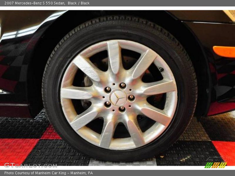 Black / Black 2007 Mercedes-Benz S 550 Sedan