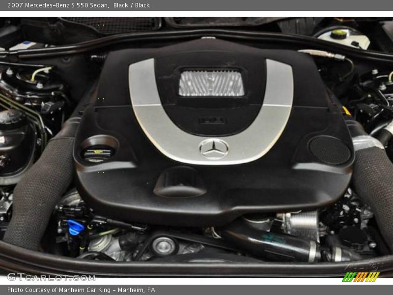 Black / Black 2007 Mercedes-Benz S 550 Sedan