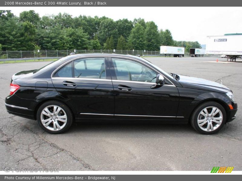 Black / Black 2008 Mercedes-Benz C 300 4Matic Luxury