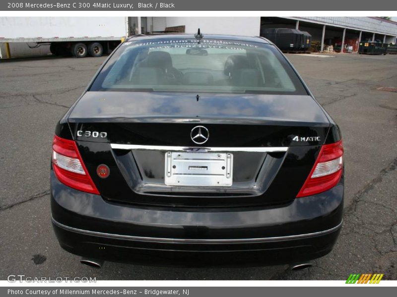 Black / Black 2008 Mercedes-Benz C 300 4Matic Luxury