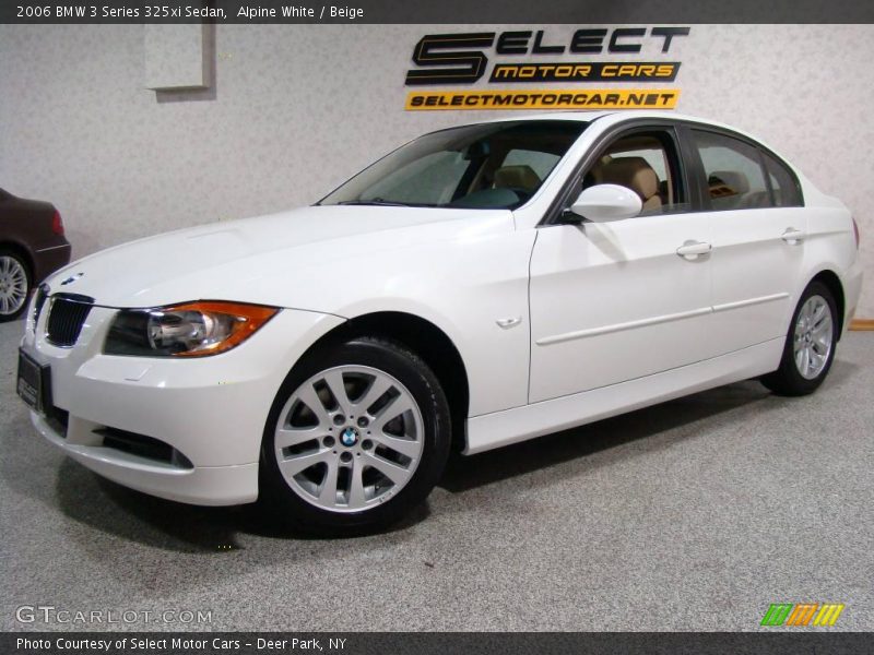 Alpine White / Beige 2006 BMW 3 Series 325xi Sedan