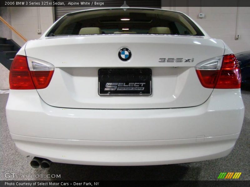Alpine White / Beige 2006 BMW 3 Series 325xi Sedan