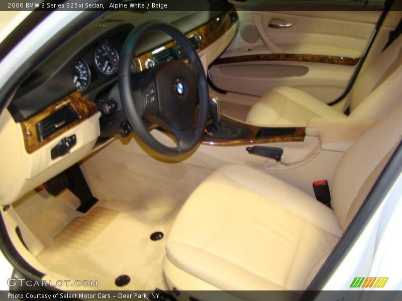 Alpine White / Beige 2006 BMW 3 Series 325xi Sedan