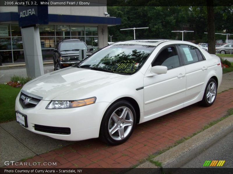 White Diamond Pearl / Ebony 2006 Acura TL 3.2