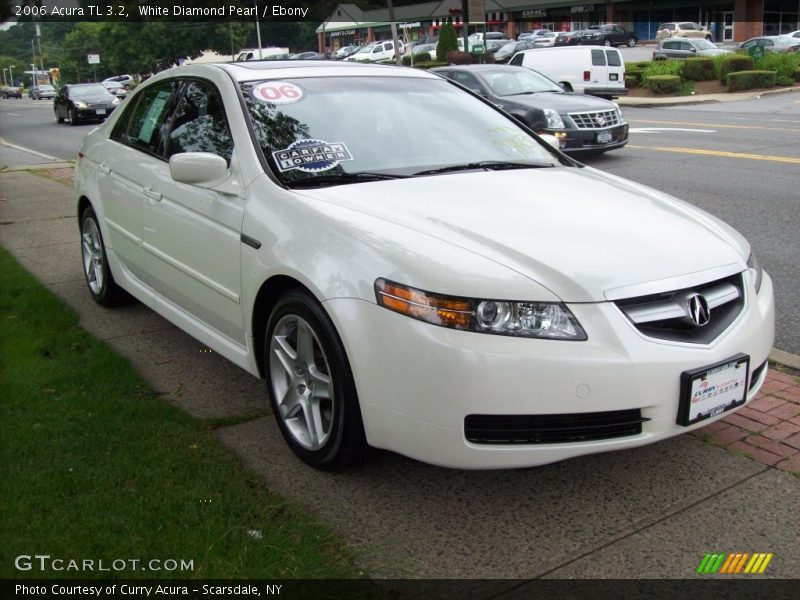 White Diamond Pearl / Ebony 2006 Acura TL 3.2