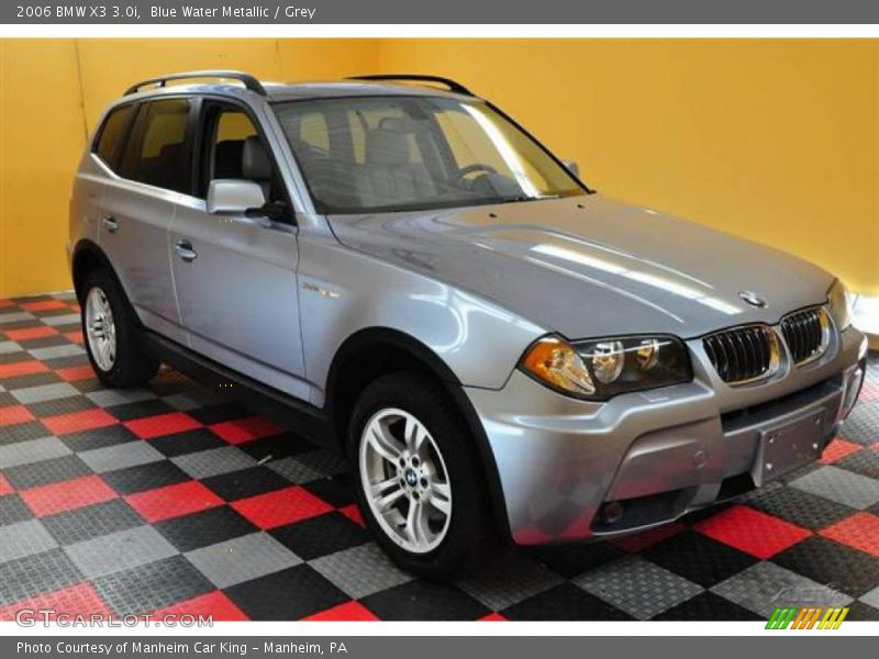Blue Water Metallic / Grey 2006 BMW X3 3.0i