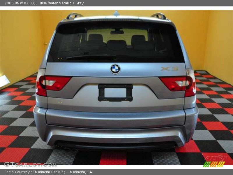 Blue Water Metallic / Grey 2006 BMW X3 3.0i