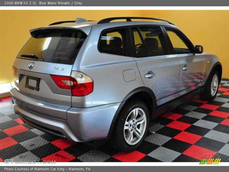 Blue Water Metallic / Grey 2006 BMW X3 3.0i