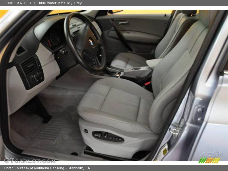 Blue Water Metallic / Grey 2006 BMW X3 3.0i