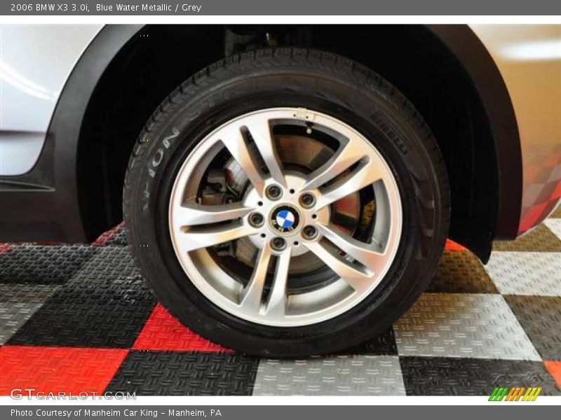 Blue Water Metallic / Grey 2006 BMW X3 3.0i