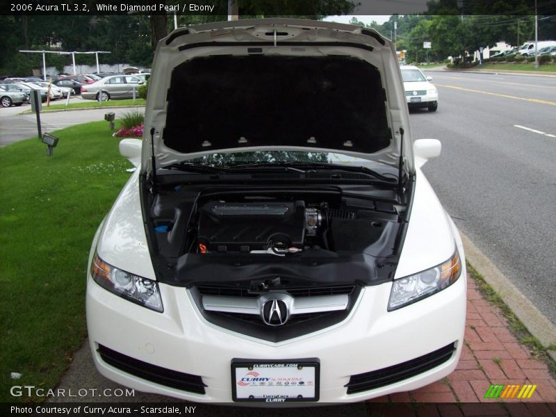 White Diamond Pearl / Ebony 2006 Acura TL 3.2