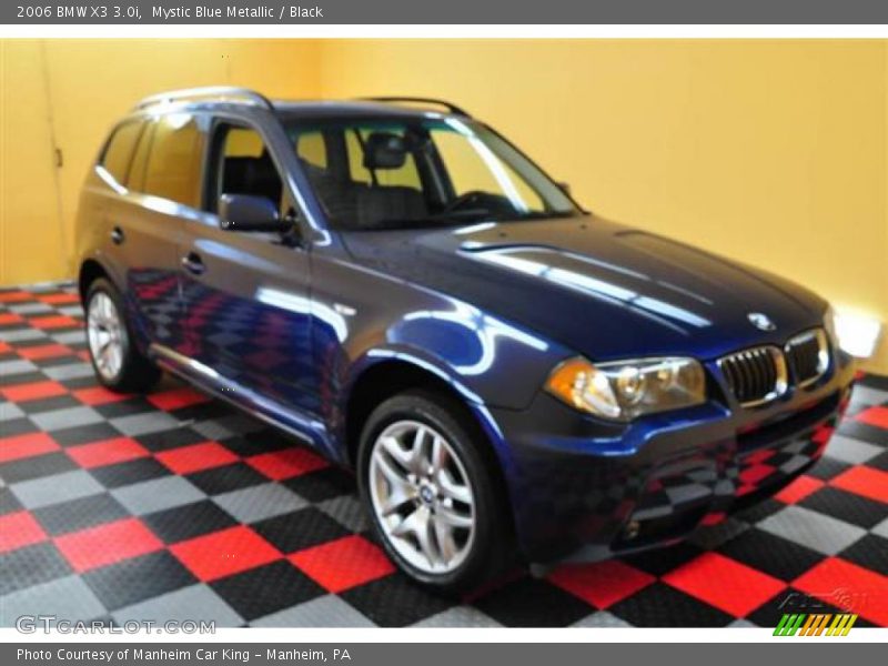 Mystic Blue Metallic / Black 2006 BMW X3 3.0i
