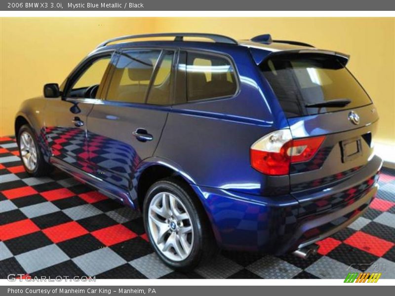 Mystic Blue Metallic / Black 2006 BMW X3 3.0i