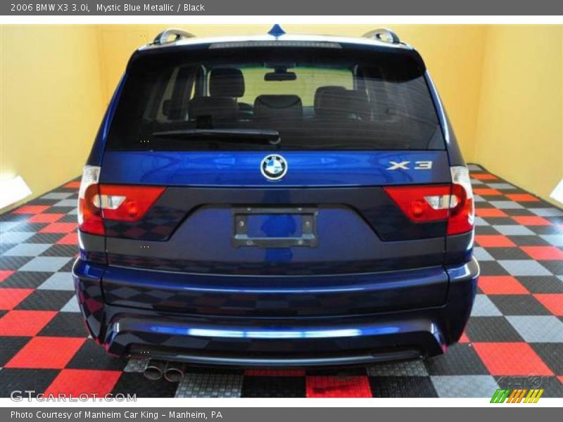 Mystic Blue Metallic / Black 2006 BMW X3 3.0i