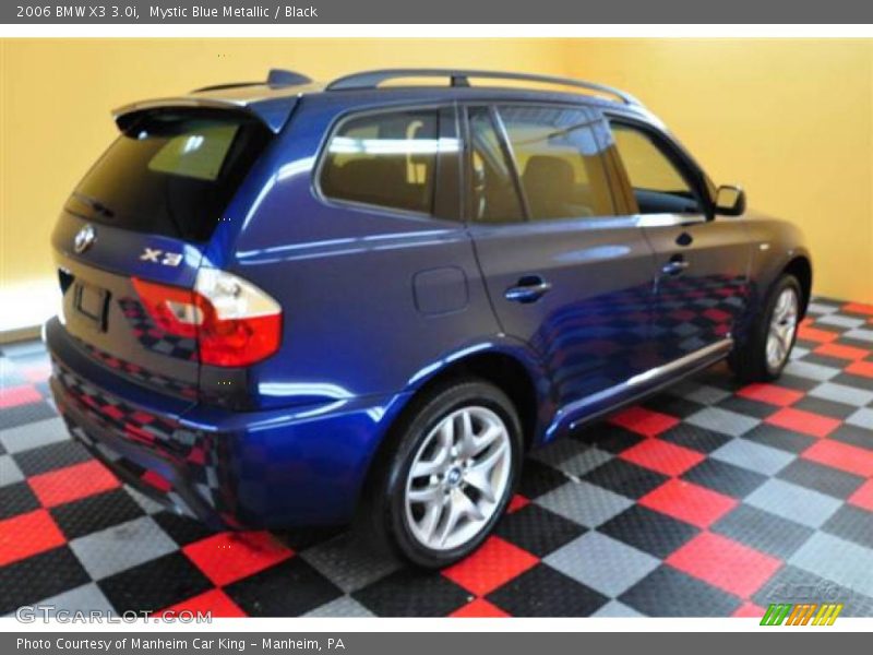 Mystic Blue Metallic / Black 2006 BMW X3 3.0i