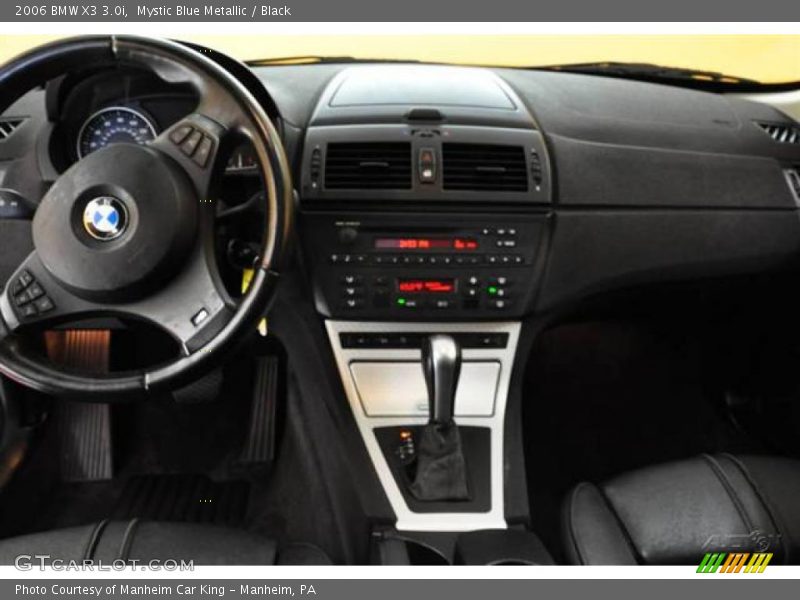 Mystic Blue Metallic / Black 2006 BMW X3 3.0i