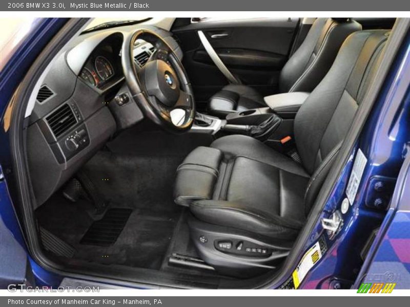 Mystic Blue Metallic / Black 2006 BMW X3 3.0i