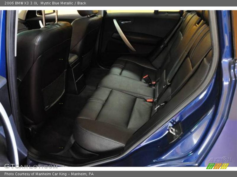 Mystic Blue Metallic / Black 2006 BMW X3 3.0i