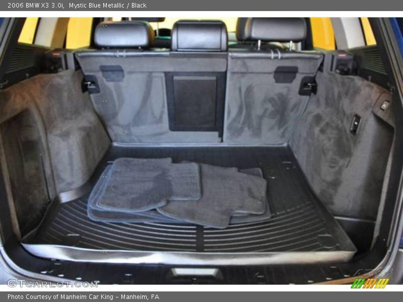 Mystic Blue Metallic / Black 2006 BMW X3 3.0i