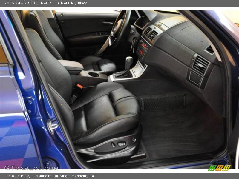 Mystic Blue Metallic / Black 2006 BMW X3 3.0i
